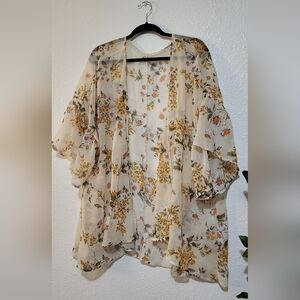 Easel, floral kimono, size S